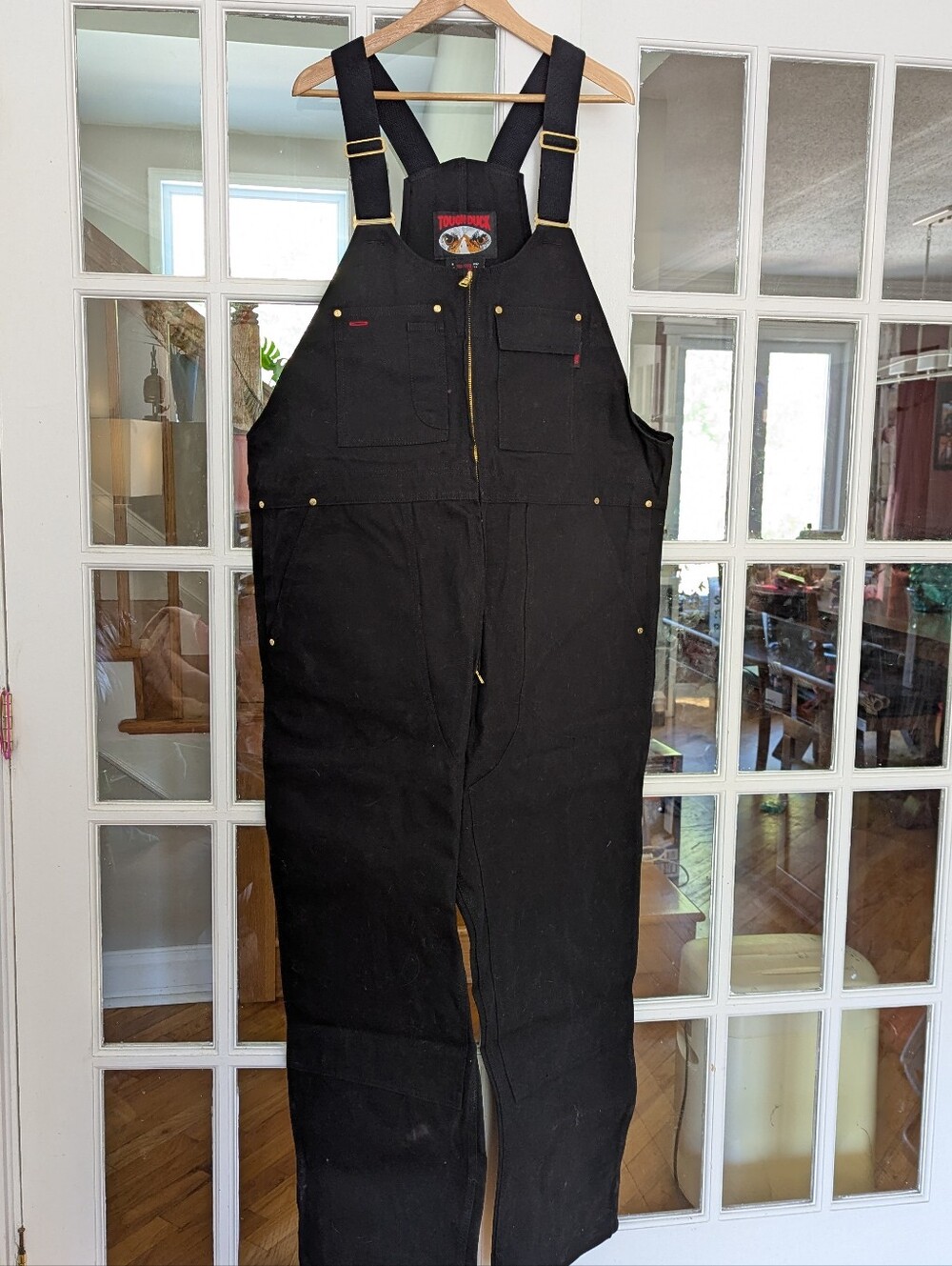 Classic Black Relaxed-Fit Bib Overalls